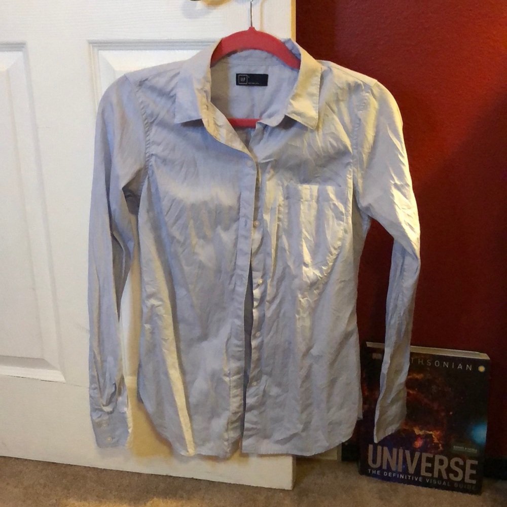 Professional blue button up